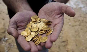 Israel phát hiện kho tiền vàng cổ niên đại nghìn năm