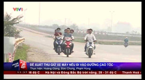 Thu xe máy nếu đi vào đường cao tốc?