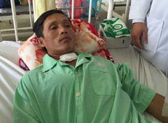 Dây phơi cứa đứt cổ họng người đi đường