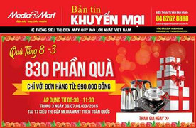 Giảm giá hết ga – Quà tặng bao la ngày 8/3