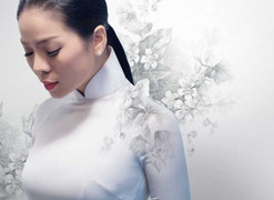 Lệ Quyên quyến rũ trong tà áo dài trắng