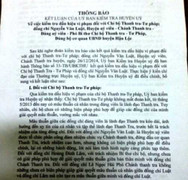 Chánh thanh tra có bằng trung cấp trước bằng cấp 3