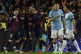 Barca 1-0 Man City: Man City chia tay Champions League