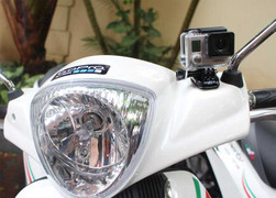 Rộ mốt chơi camera hành trình trên...xe máy