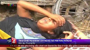 Mẹ khóc ngất chôn 3 con nhỏ chết vì ăn dầu ăn bẩn ở trường học