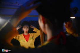 Ảnh: Phía sau tấm mành múa rối nước