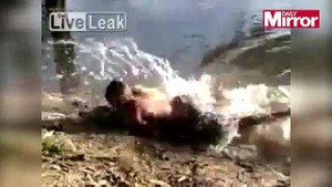 Clip: Người đàn ông tay không tóm gọn cá sấu