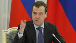 Thủ tướng Dmitry Medvedev trả lời phỏng vấn báo chí Việt Nam
