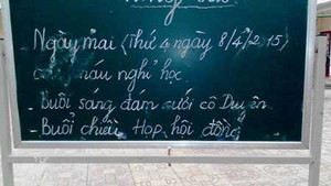 Học sinh cả trường nghỉ học để giáo viên đi ăn cưới