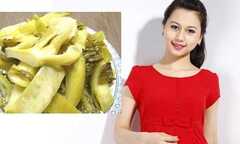 Dưa muối - mối nguy hại đối với bà bầu