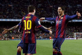 Messi, Suarez đua nhau lập siêu phẩm trong ngày Barca đại thắng