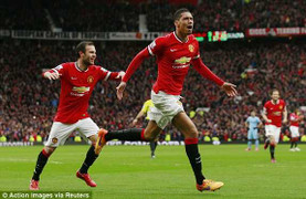 Man Utd đè bẹp Man City, mơ soán ngôi Á quân Ngoại hạng