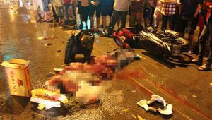 Xe khách cuống cuồng tháo chạy sau tai nạn chết người