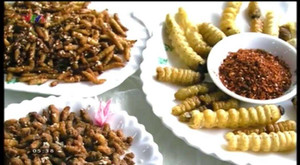 Những món ăn côn trùng ghê rợn trên thế giới