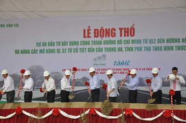 Khởi công tuyến đường Hồ Chí Minh qua Phú Thọ