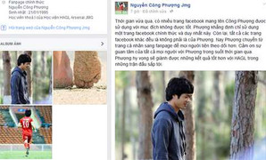Công Phượng lập fanpage chính thức trên facebook