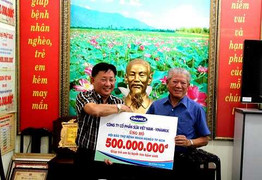 Vinamilk ủng hộ 500 triệu đồng cho trẻ em mổ tim