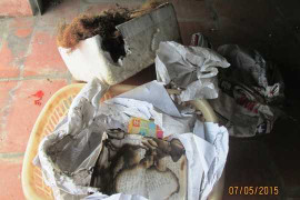 Nhiều đồ đạc trong nhà bỗng nhiên bốc cháy bí ẩn