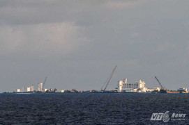 Phóng viên tận thấy 'đại công trường' Trung Quốc ngang nhiên trên đảo Gạc Ma Việt Nam