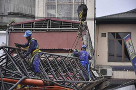 Công an điều tra vụ sập cần cẩu tại dự án đường sắt Hà Nội