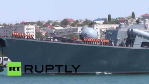 Video: Chiến hạm 'khủng' của Nga đến Địa Trung Hải tập trận