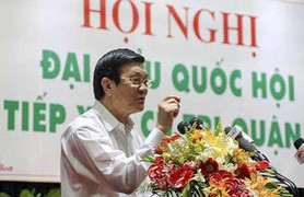 Chủ tịch nước Trương Tấn Sang: Dứt khoát không nhân nhượng về chủ quyền!