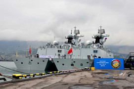 Trung - Nga kết thúc tập trận hải quân đầu tiên ở Địa Trung Hải