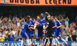 Clip: Drogba được đồng đội công kênh rời sân