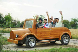 Thợ mộc chế ô tô gỗ chạy 120km/giờ