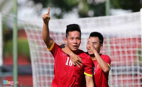 Clip: Thanh Bình mở tỷ số cho U23 Việt Nam
