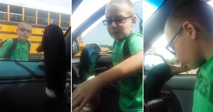 Video: Chú vịt vỡ òa vui sướng đón chủ đi học về