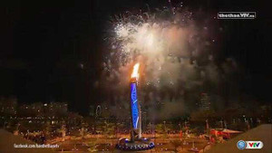 Clip: Màn thắp đuốc ngoạn mục tại lễ khai mạc SEA Games 28