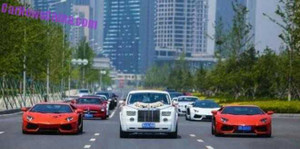 Đám cưới với dàn siêu xe ở Trung Quốc