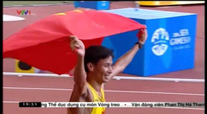 Clip: VĐV điền kinh Nguyễn Văn Lai bứt tốc phá kỷ lục SEA Games tồn tại 22 năm