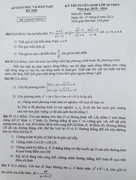 Đề thi môn Toán vào lớp 10 tại Hà Nội
