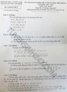 Đề thi, đáp án môn Toán vào lớp 10 tại TP.HCM năm 2015