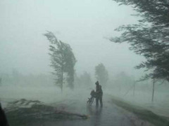 Bão giật cấp 11 tiến vào Quảng Ninh, cả miền Bắc mưa to