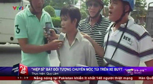 Theo chân hiệp sỹ Bình Dương bắt móc túi trên xe buýt