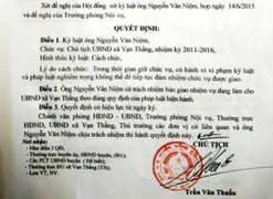 Dân gửi đơn thư, hàng loạt cán bộ xã bị kỷ luật nặng