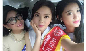 Á hậu Diễm Trang lên tiếng về bức ảnh dáng ngủ 'gây bão' của Hoa hậu Kỳ Duyên