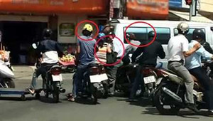 Dàn cảnh cướp 200 triệu đồng trước trụ sở công an