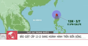 Tin bão Linfa trên biển Đông