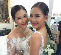 Vợ Duy Nhân mặc váy cưới sau 2 tháng chồng mất