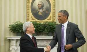 Video: Tổng Bí thư và Tổng thống Mỹ bàn luận về Biển Đông