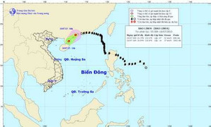 Bão số 2 suy yếu thành áp thấp nhiệt đới trên biển Đông