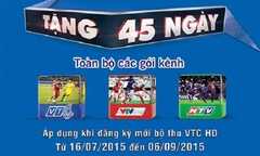 45 ngày trải nghiệm miễn phí tất cả gói kênh VTC