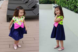 Vợ cũ Thành Trung đưa con gái đi thi tài năng