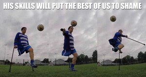 Video: Thán phục chàng trai một chân chơi bóng siêu đẳng