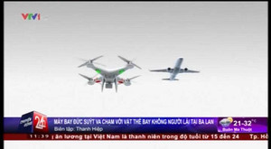 Clip: Máy bay chở 100 khách suýt va chạm với vật thể bay không người lái