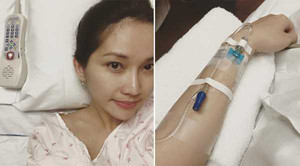 Kim Hiền sinh con gái tại Mỹ